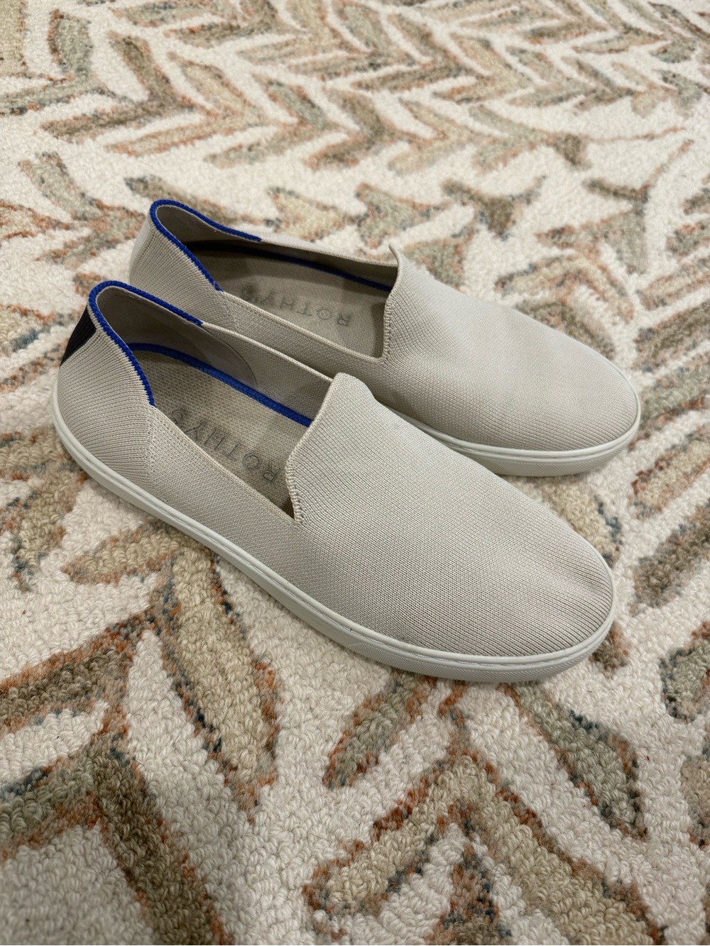 Rothy's Women’s Slip-On Sneakers in Light Beige